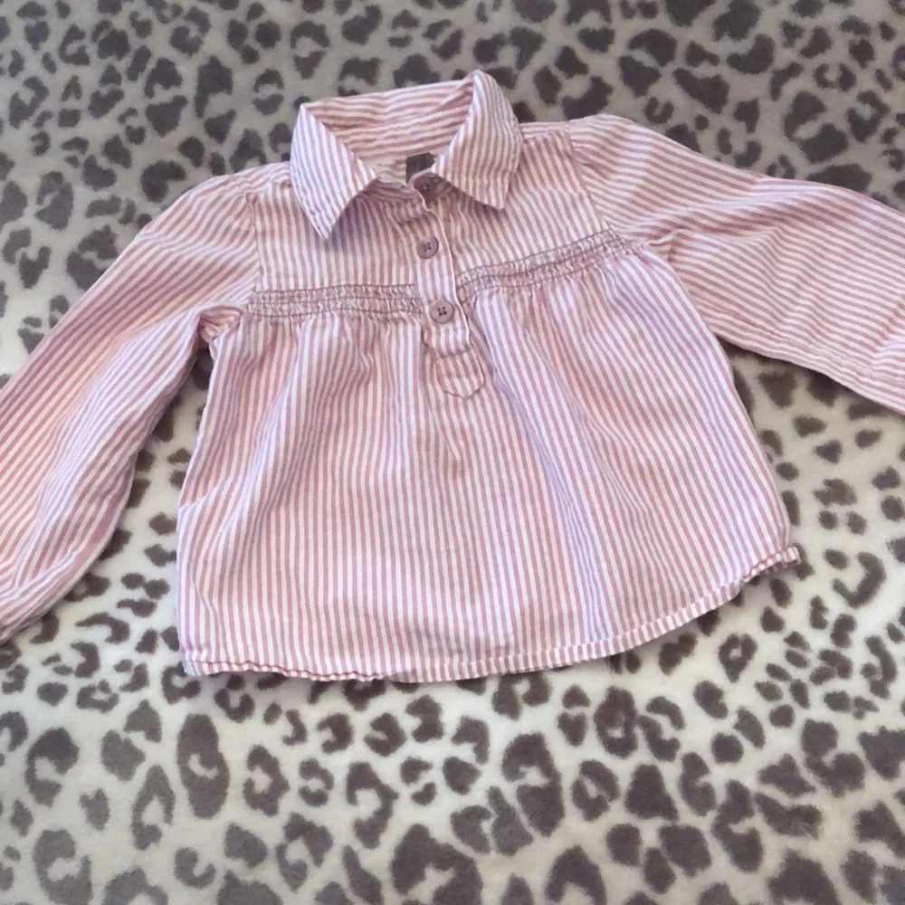 Old Navy Crazy 8 Pink Stripe Top Utility Pant Bundle Size 18-24 Months